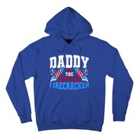 Firecracker Daddy Fireworks Dad American Flag Funny Gift Hoodie