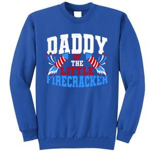 Firecracker Daddy Fireworks Dad American Flag Funny Gift Sweatshirt