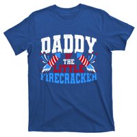 Firecracker Daddy Fireworks Dad American Flag Funny Gift T-Shirt