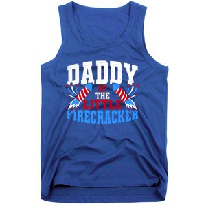 Firecracker Daddy Fireworks Dad American Flag Funny Gift Tank Top