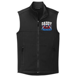 Firecracker Daddy Fireworks Dad American Flag Funny Gift Collective Smooth Fleece Vest