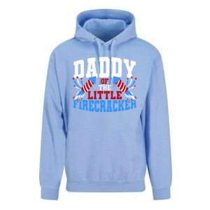 Firecracker Daddy Fireworks Dad American Flag Funny Gift Unisex Surf Hoodie