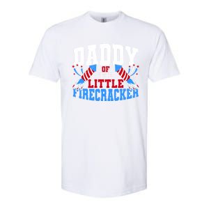 Firecracker Daddy Fireworks Dad American Flag Funny Gift Softstyle CVC T-Shirt