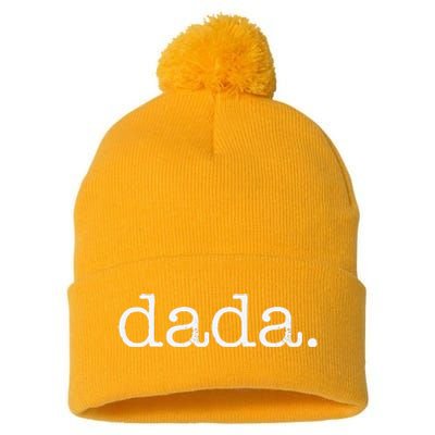 Father's Day For New Dad Him Papa Grandpa Funny Dada Pom Pom 12in Knit Beanie