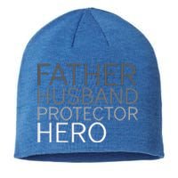 Fathers Day Father Husband Protector Hero Sustainable Beanie