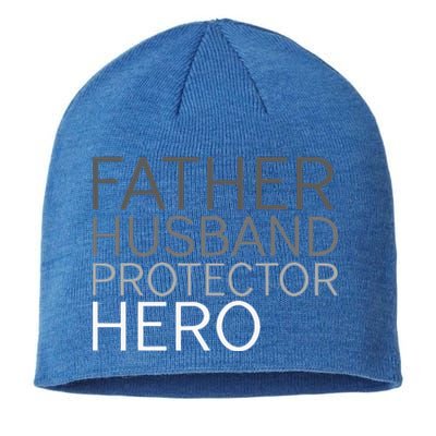 Fathers Day Father Husband Protector Hero Sustainable Beanie