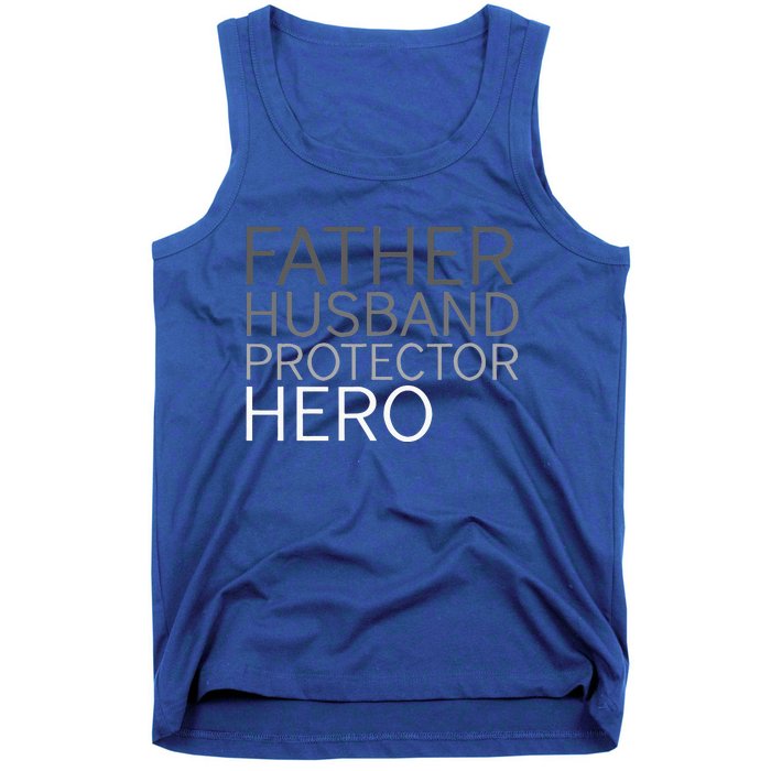 Fathers Day Father Husband Protector Hero Tank Top