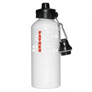 Fathers Day For Father From Son Daughter Or Wife Aluminum Water Bottle