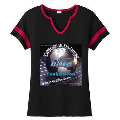 Funkahtron D Funk Ladies Halftime Notch Neck Tee