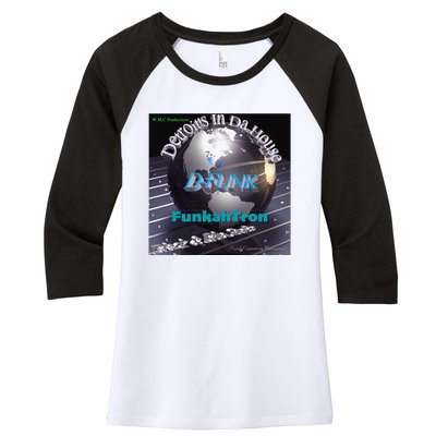 Funkahtron D Funk Women's Tri-Blend 3/4-Sleeve Raglan Shirt