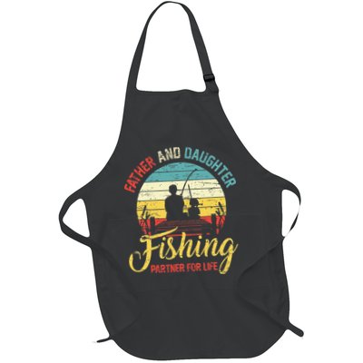 Father Daughter Fishing Partner For Life Retro Matching Dad Apron