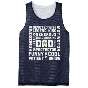 Fathers Day For Dads Worlds Greatest Dad Proud Father Mesh Reversible Basketball Jersey Tank