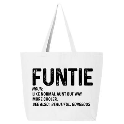 Funtie Definition Funny Like A Regular Aunt Gift 25L Jumbo Tote