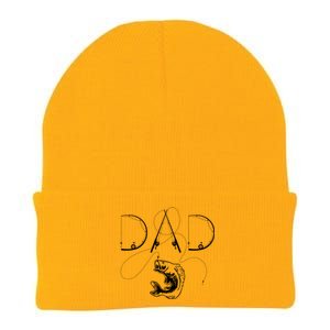 Fisherman Dad Fishing Enthusiast Fish Lover Daddy Father Knit Cap Winter Beanie