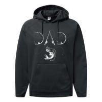 Fisherman Dad Fishing Enthusiast Fish Lover Daddy Father Performance Fleece Hoodie