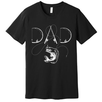 Fisherman Dad Fishing Enthusiast Fish Lover Daddy Father Premium T-Shirt