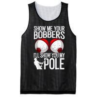 Fathers Day Funny Show Me Your Bobbers Cool Fishing Mesh Reversible Basketball Jersey Tank