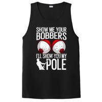 Fathers Day Funny Show Me Your Bobbers Cool Fishing PosiCharge Competitor Tank