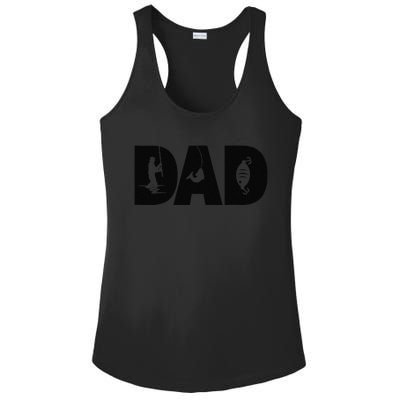 Fishing Dad Fish Fisherman Birthday Fathers Day Fishing Ladies PosiCharge Competitor Racerback Tank