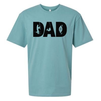 Fishing Dad Fish Fisherman Birthday Fathers Day Fishing Sueded Cloud Jersey T-Shirt