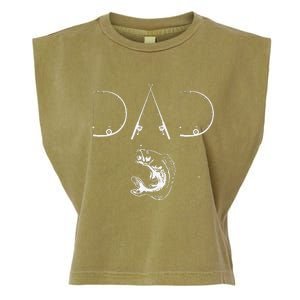 Fisherman Dad Fishing Enthusiast Fish Lover Daddy Father Garment-Dyed Women's Muscle Tee