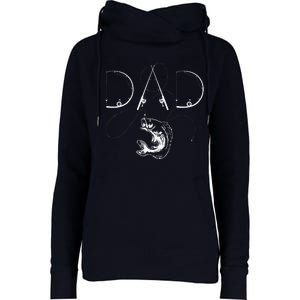 Fisherman Dad Fishing Enthusiast Fish Lover Daddy Father Womens Funnel Neck Pullover Hood