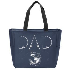 Fisherman Dad Fishing Enthusiast Fish Lover Daddy Father Zip Tote Bag