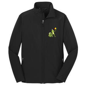 Funny Dab Frog 8th Birthday Eight 8 Years Old Bday Core Soft Shell Jacket