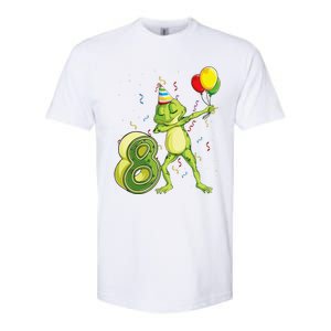 Funny Dab Frog 8th Birthday Eight 8 Years Old Bday Softstyle CVC T-Shirt