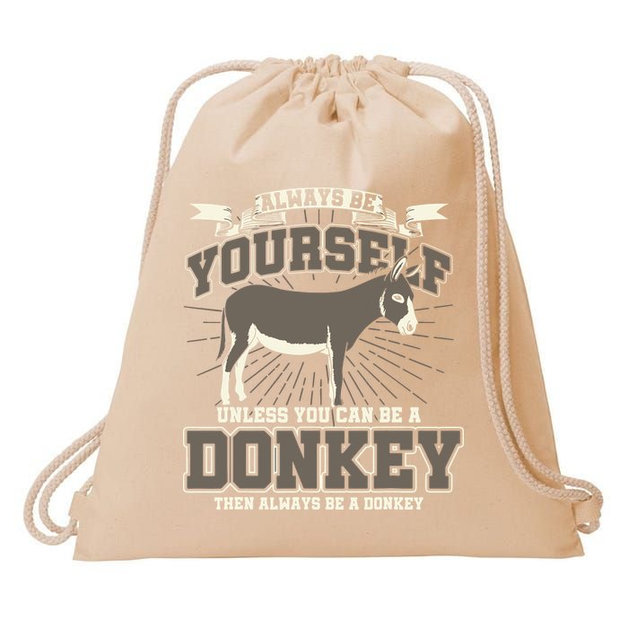 Funny Donkey Drawstring Bag