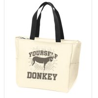 Funny Donkey Zip Tote Bag