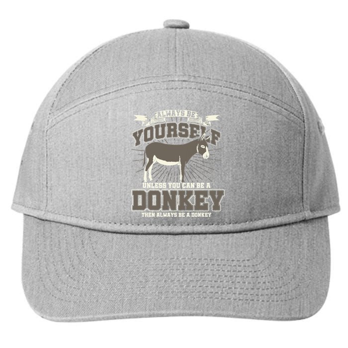 Funny Donkey 7-Panel Snapback Hat