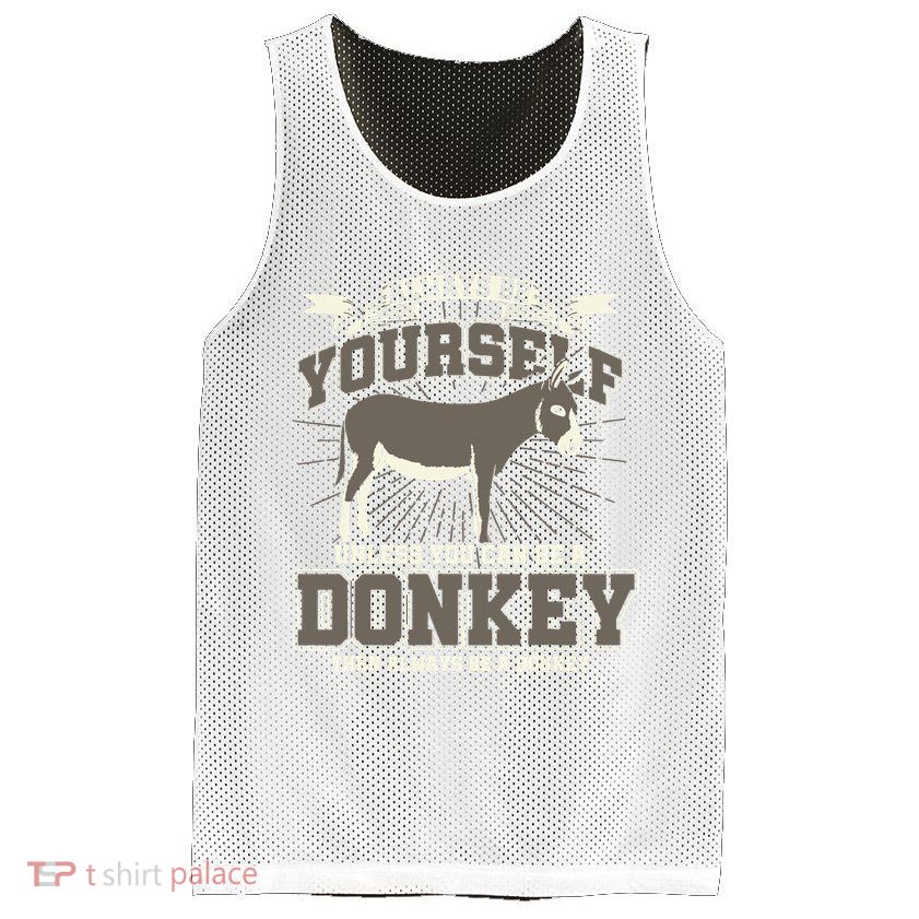 Funny Donkey Mesh Reversible Basketball Jersey Tank