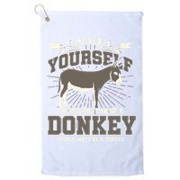 Funny Donkey Golf Towel
