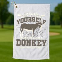 Funny Donkey Golf Towel