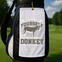 Funny Donkey Golf Towel