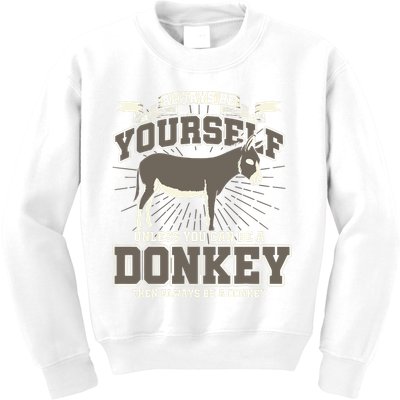 Funny Donkey Kids Sweatshirt