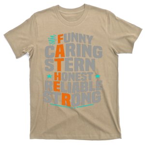 FATHER Dad From Wife Daughter Son Fathers Day T-Shirt