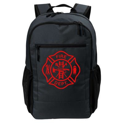 Fire Departt Fire Firefighter Emblem Halloween Costume Gift Daily Commute Backpack