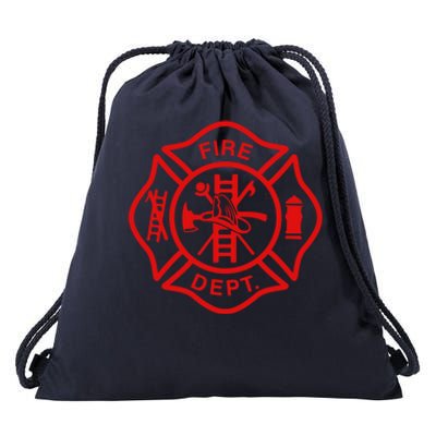 Fire Departt Fire Firefighter Emblem Halloween Costume Gift Drawstring Bag