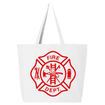 Fire Departt Fire Firefighter Emblem Halloween Costume Gift 25L Jumbo Tote