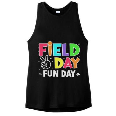 Field Day Fun Day Funny For Teacher Field Day 2025 Ladies PosiCharge Tri-Blend Wicking Tank