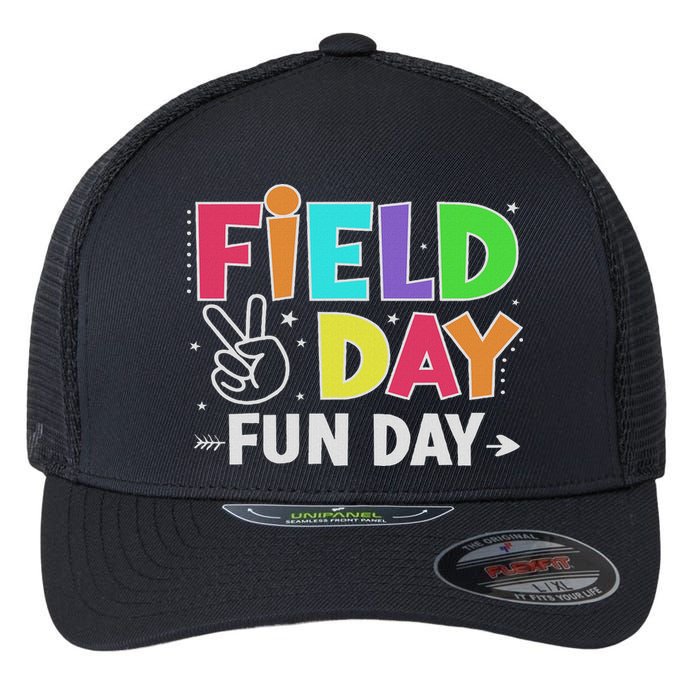 Field Day Fun Day Funny For Teacher Field Day 2025 Flexfit Unipanel Trucker Cap