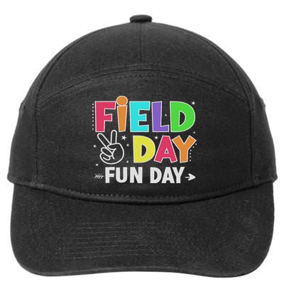 Field Day Fun Day Funny For Teacher Field Day 2025 7-Panel Snapback Hat