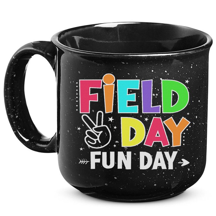 Field Day Fun Day Funny For Teacher Field Day 2025 15oz Campfire Ceramic Mug