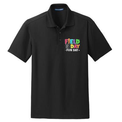 Field Day Fun Day Funny For Teacher Field Day 2025 Dry Zone Grid Polo