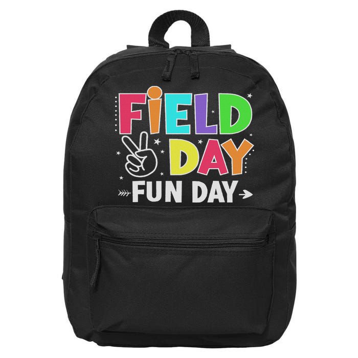 Field Day Fun Day Funny For Teacher Field Day 2025 16 in Basic Backpack