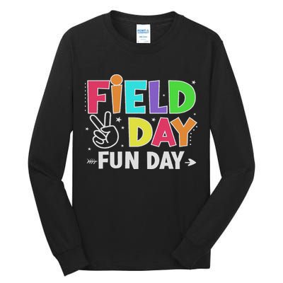 Field Day Fun Day Funny For Teacher Field Day 2025 Tall Long Sleeve T-Shirt