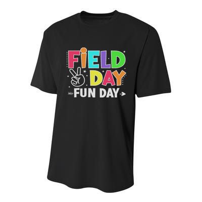 Field Day Fun Day Funny For Teacher Field Day 2025 Youth Performance Sprint T-Shirt