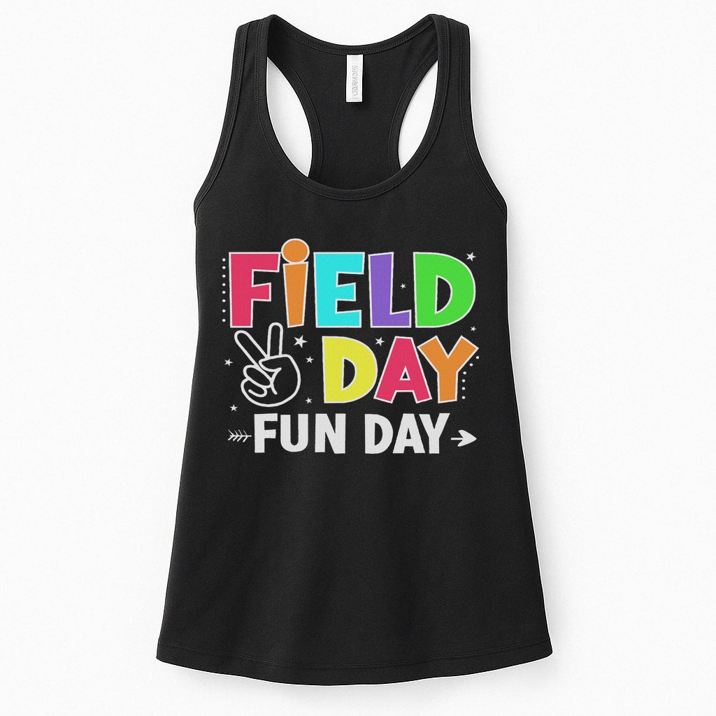 Field Day Fun Day Funny For Teacher Field Day 2025 Womens Tank Top
